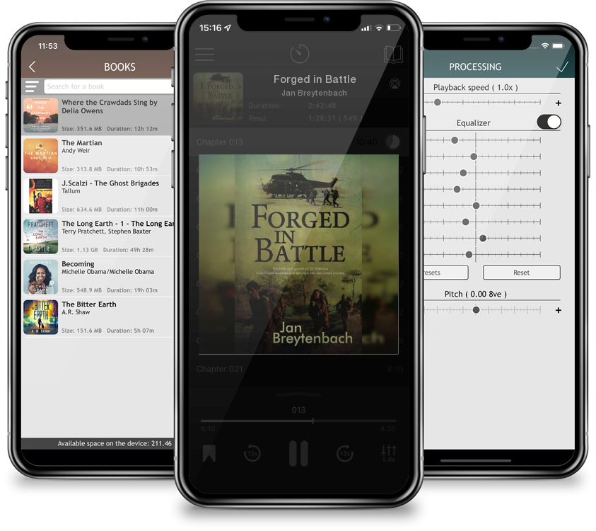 Listen Forged in Battle by Jan Breytenbach in MP3 Audiobook Player for free