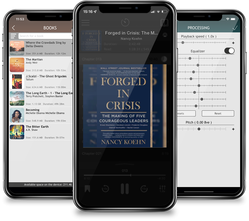 Audiobook Forged in Crisis: The Making of Five Courageous Leaders by Nancy Koehn