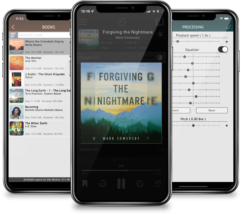 Listen Forgiving the Nightmare by Mark Sowersby in MP3 Audiobook Player for free