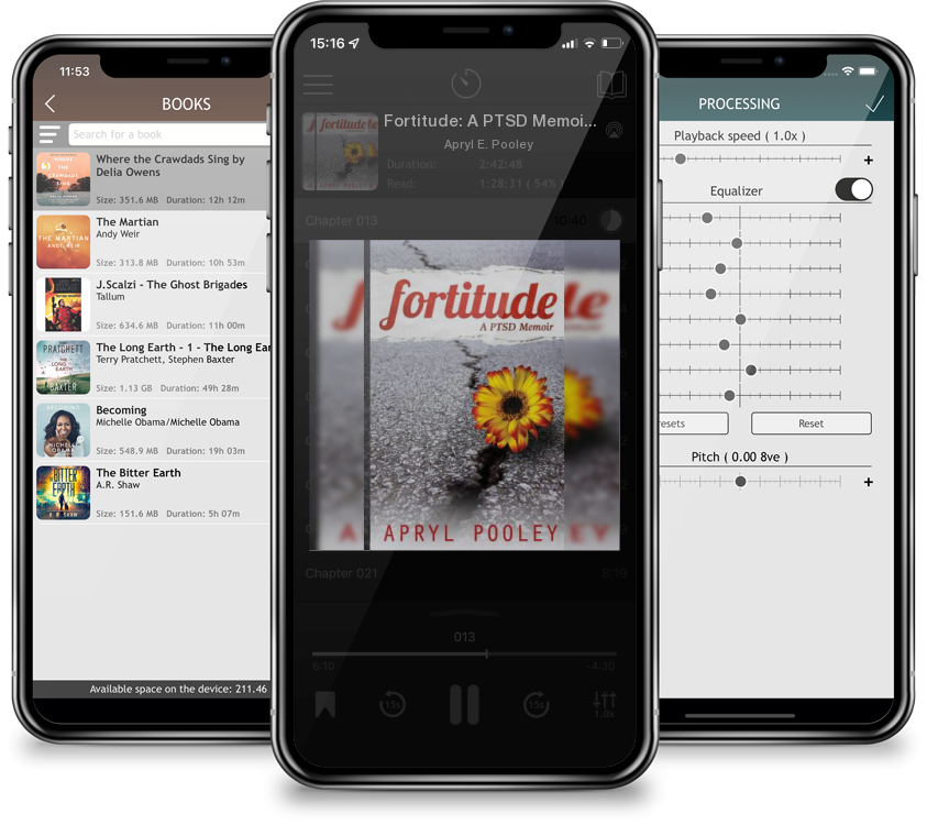 Audiobook Fortitude: A PTSD Memoir by Apryl E. Pooley