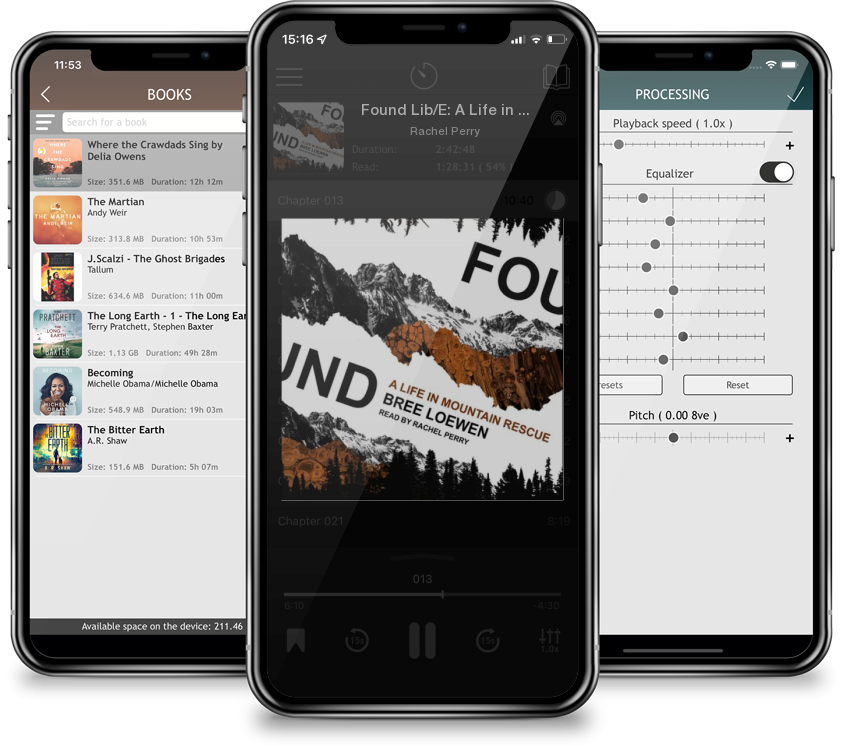 Audiobook Found Lib/E: A Life in Mountain Rescue (Compact Disc) by Rachel Perry