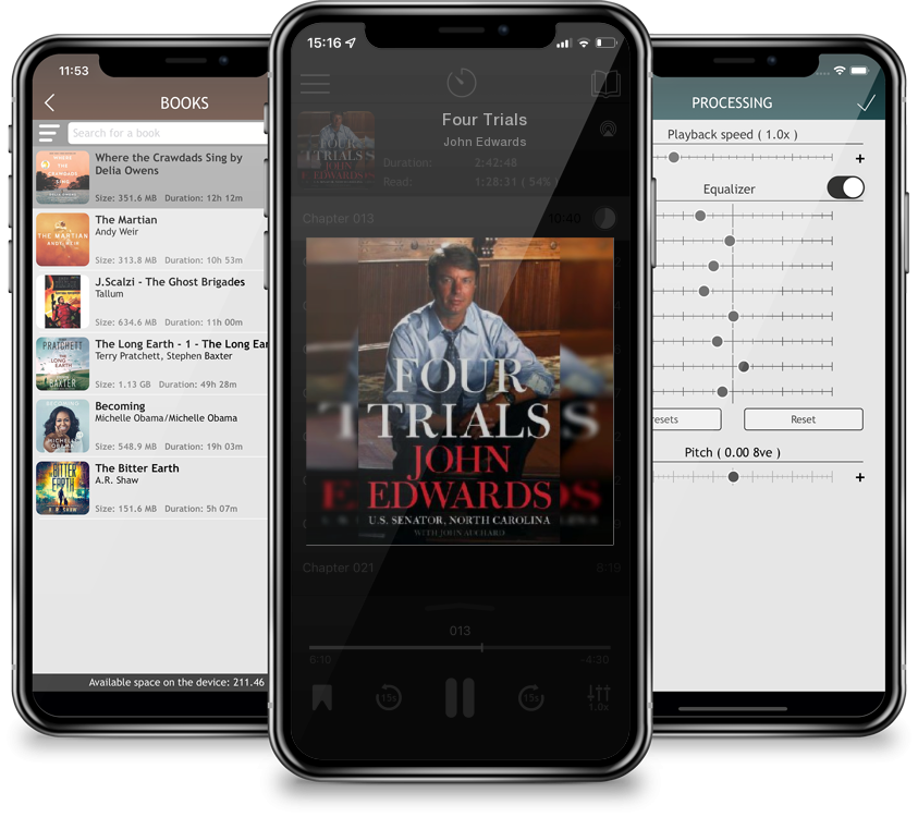 Audiobook Four Trials by John Edwards
