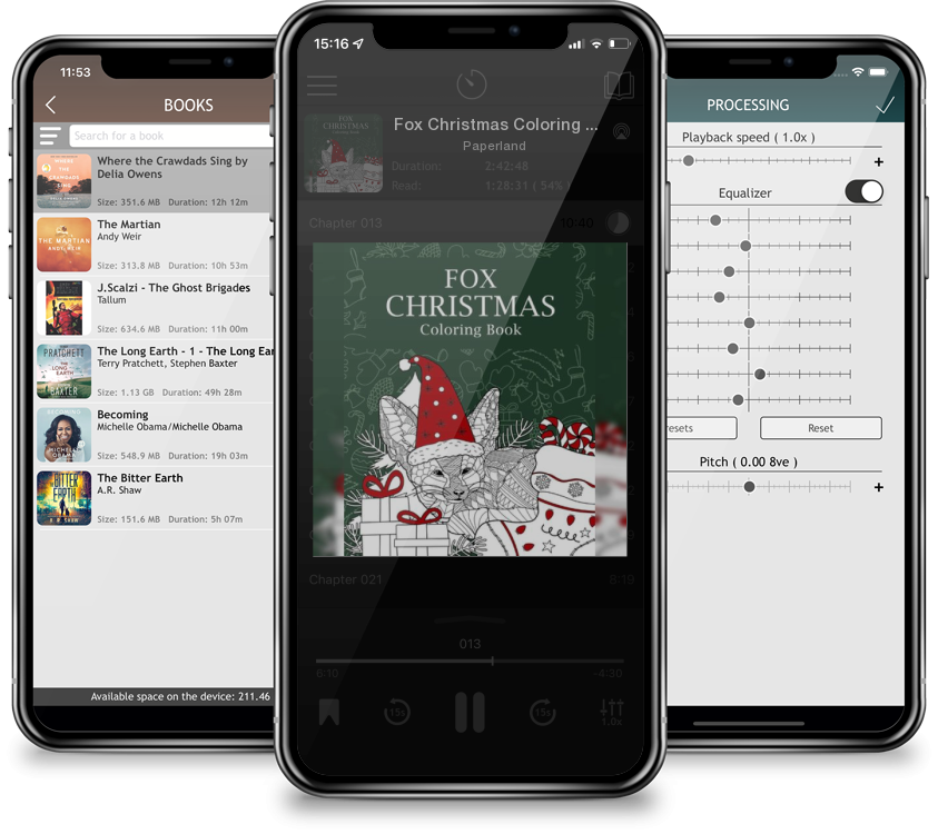 Audiobook Fox Christmas Coloring Book by Paperland