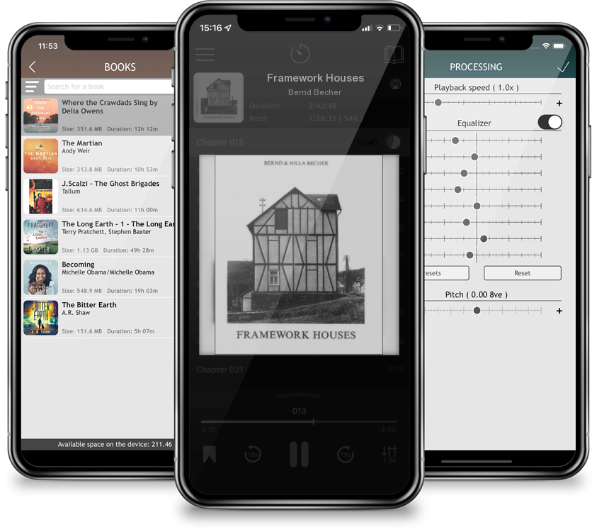 Listen Framework Houses by Bernd Becher in MP3 Audiobook Player for free