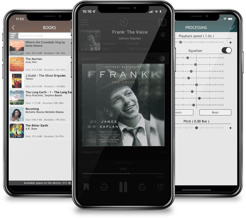 Listen Frank: The Voice by James Kaplan in MP3 Audiobook Player for free