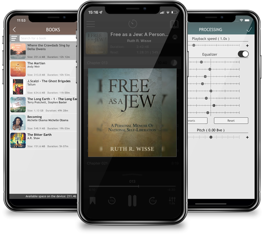 Audiobook Free as a Jew: A Personal Memoir of National Self-Liberation by Ruth R. Wisse
