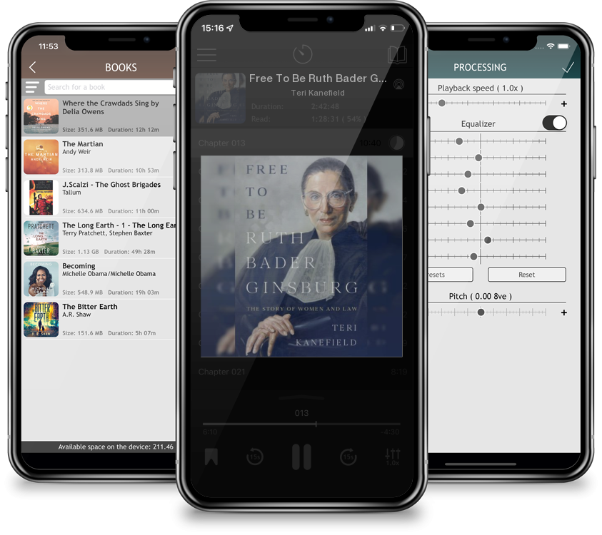 Audiobook Free To Be Ruth Bader Ginsburg: The Story of Women and Law by Teri Kanefield