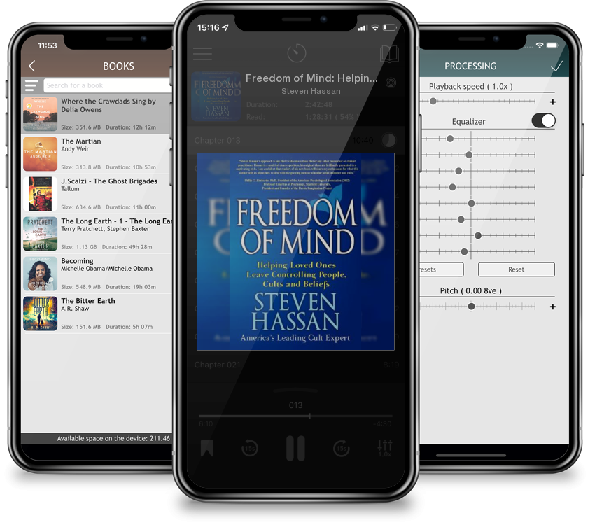 Audiobook Freedom of Mind: Helping Loved Ones Leave Controlling People, Cults, and Beliefs by Steven Hassan