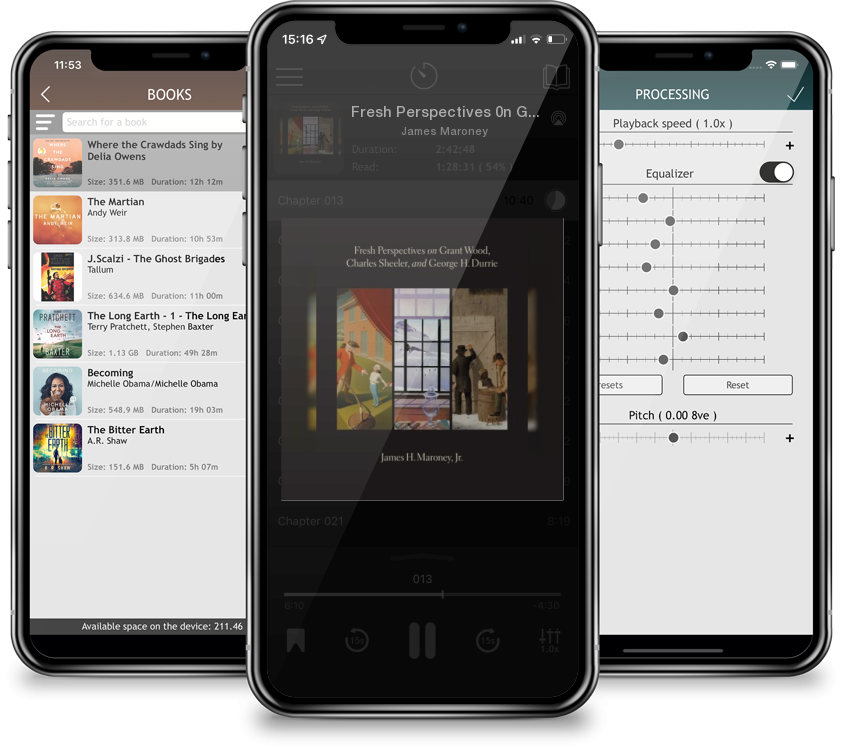 Audiobook Fresh Perspectives 0n Grant Wood, Charles Sheeler and George H. Durrie by James Maroney