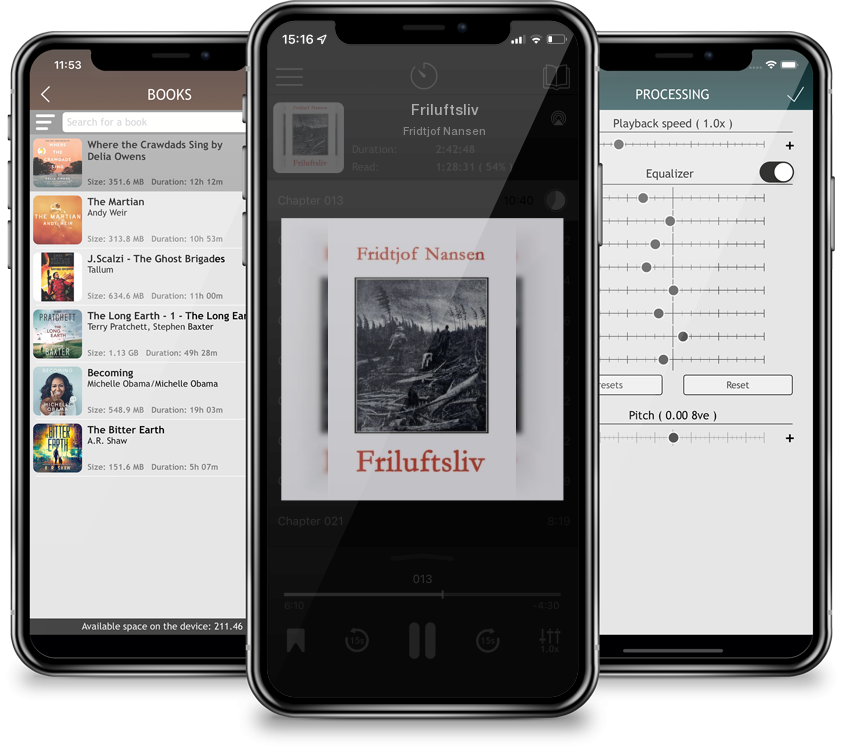 Audiobook Friluftsliv by Fridtjof Nansen