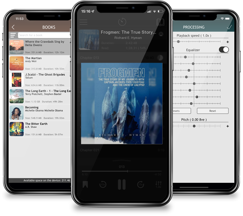 Audiobook Frogmen: The True Story of My Journeys with Captain Jacques-Yves Cousteau and the Crew of Calypso by Richard E. Hyman
