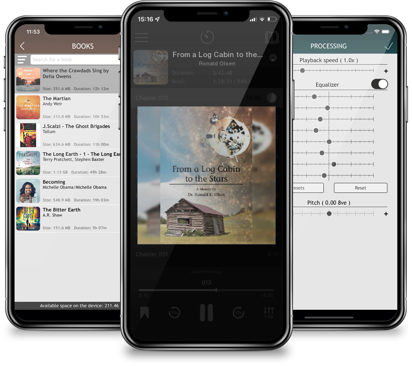 Audiobook From a Log Cabin to the Stars by Ronald Olsen