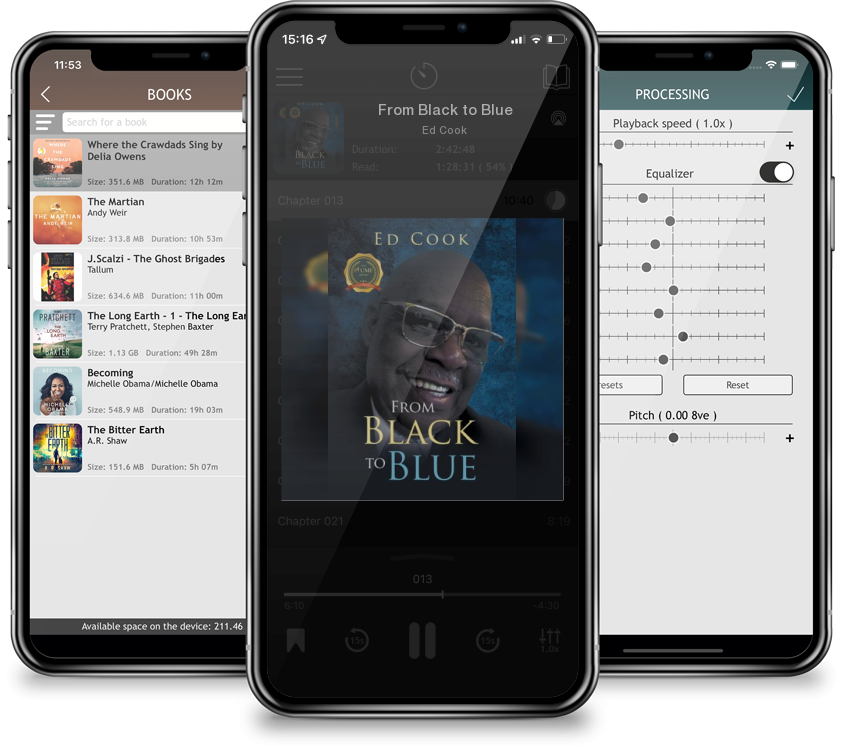 Listen From Black to Blue by Ed Cook in MP3 Audiobook Player for free