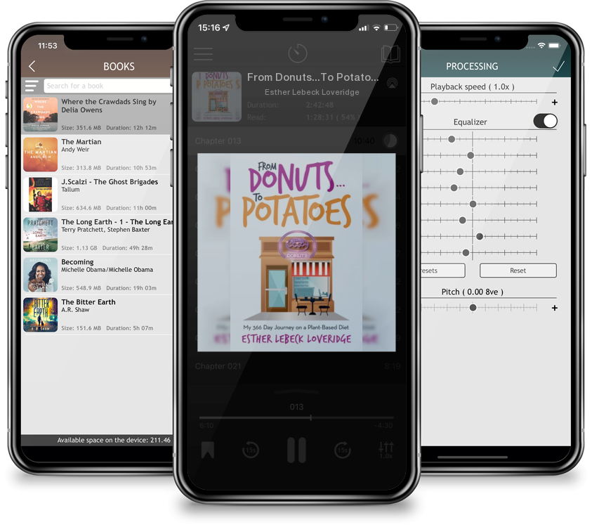Audiobook From Donuts...To Potatoes: My 366 Day Journey on a Plant-Based Diet by Esther Lebeck Loveridge
