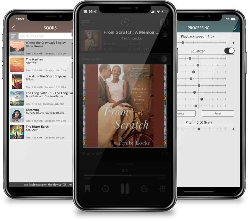 Audiobook From Scratch: A Memoir of Love, Sicily, and Finding Home (Compact Disc) by Tembi Locke