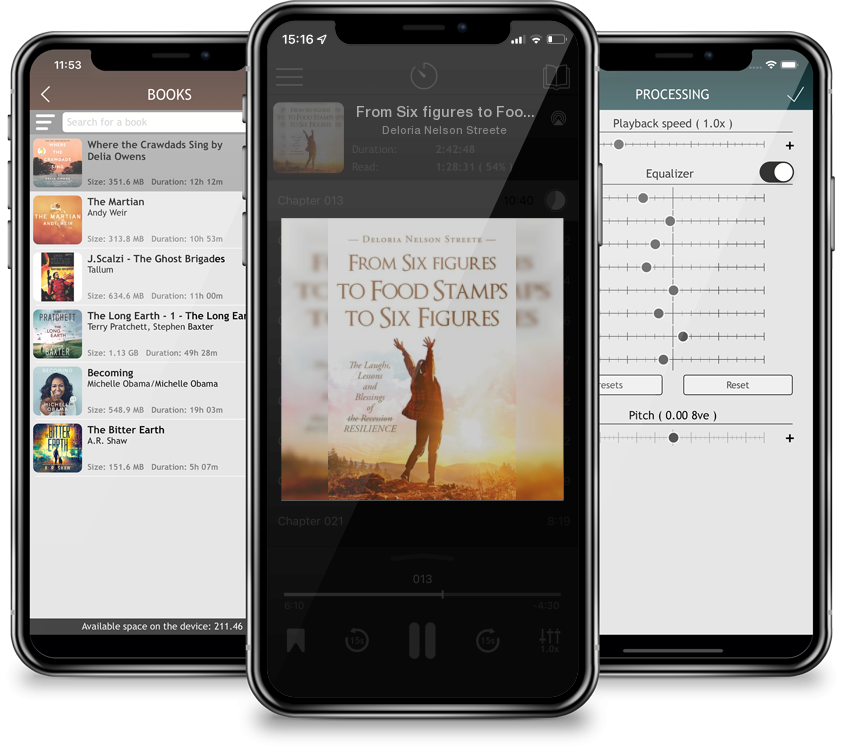 Audiobook From Six figures to Food Stamps to Six Figures: The Laughs, Lessons and Blessings of the Recession Resilience by Deloria Nelson Streete