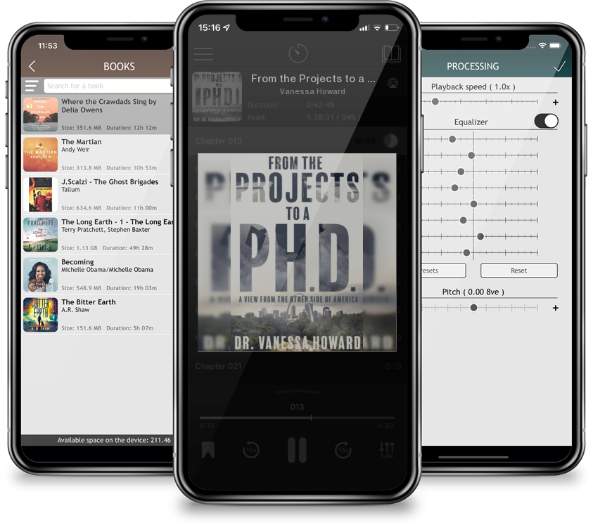 Listen From the Projects to a Ph.D.: A View from the Other Side of America by Vanessa Howard in MP3 Audiobook Player for free