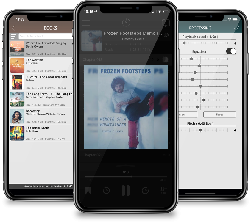 Audiobook Frozen Footsteps Memoir of a Mountaineer by Timothy Lewis