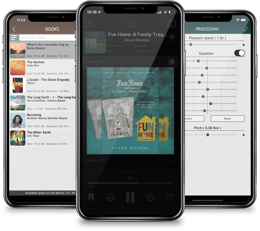 Audiobook Fun Home: A Family Tragicomic (Prebound) by Alison Bechdel
