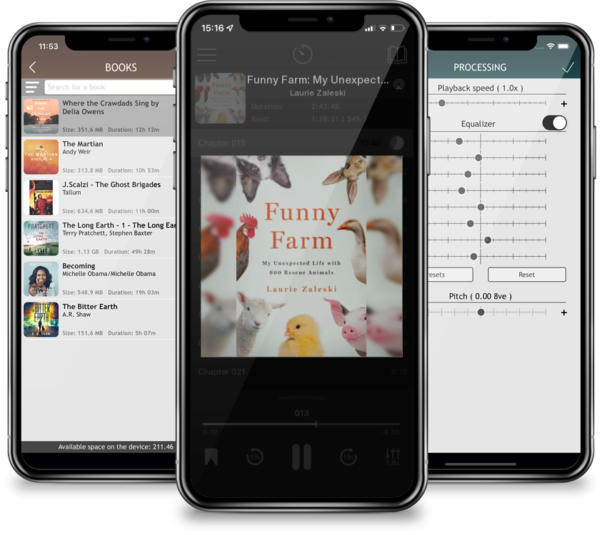 Audiobook Funny Farm: My Unexpected Life with 600 Rescue Animals by Laurie Zaleski