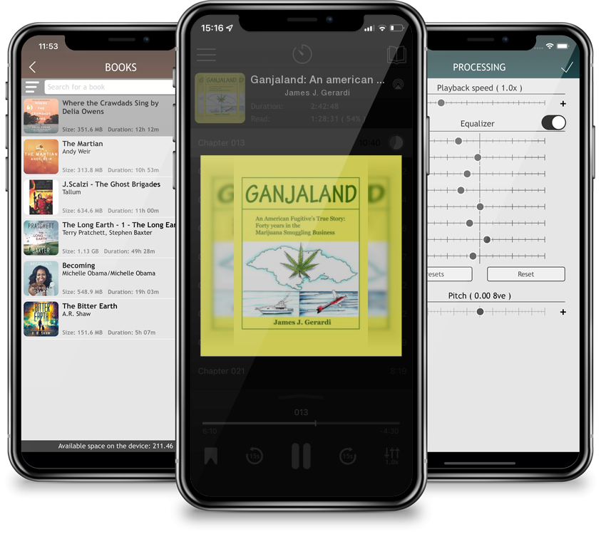 Audiobook Ganjaland: An american fugitives true story: Forty years in the Marijuana Smuggling Business by James J. Gerardi