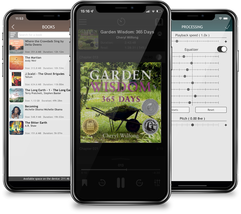 Listen Garden Wisdom: 365 Days by Cheryl Wilfong in MP3 Audiobook Player for free