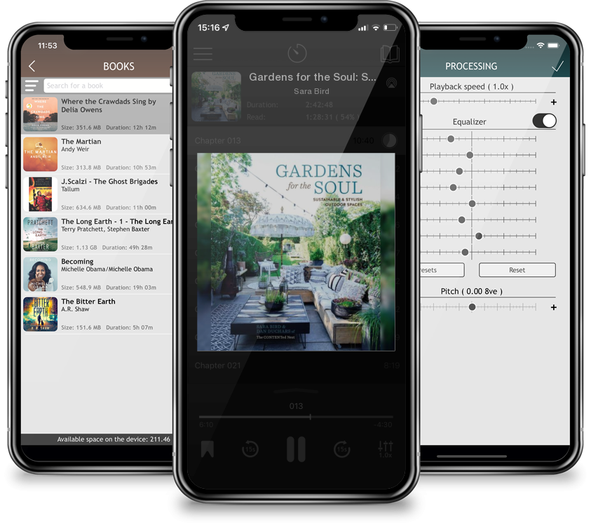Audiobook Gardens for the Soul: Sustainable and Stylish Outdoor Spaces by Sara Bird