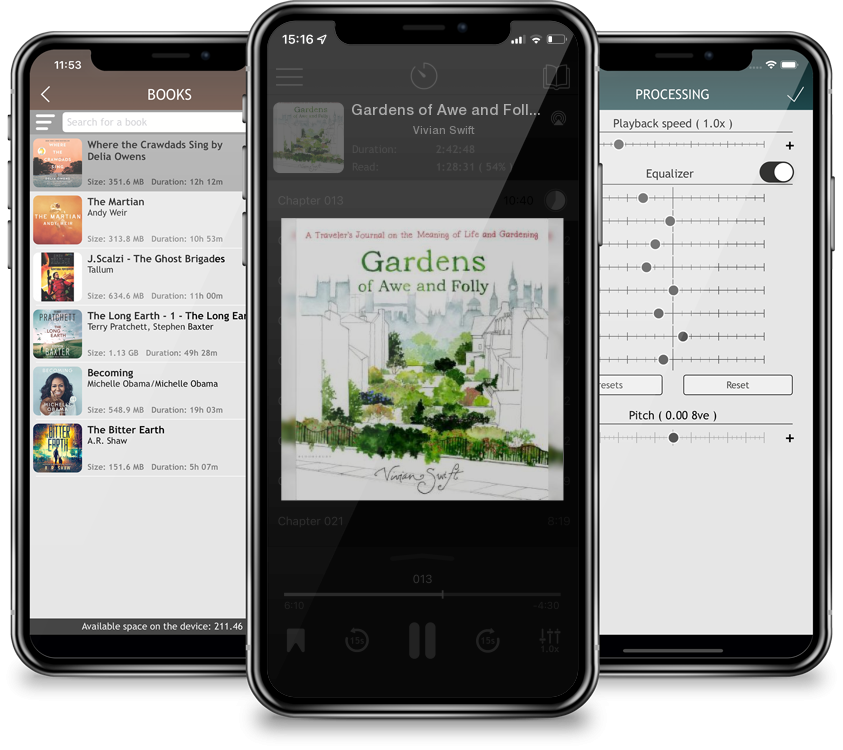 Audiobook Gardens of Awe and Folly: A Traveler\'s Journal on the Meaning of Life and Gardening by Vivian Swift