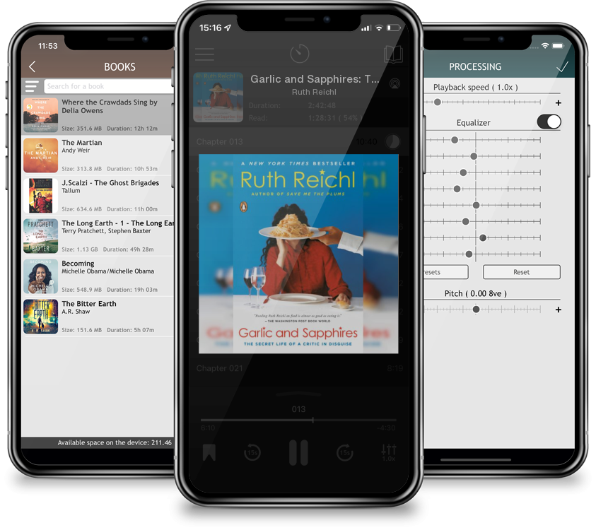 Audiobook Garlic and Sapphires: The Secret Life of a Critic in Disguise by Ruth Reichl