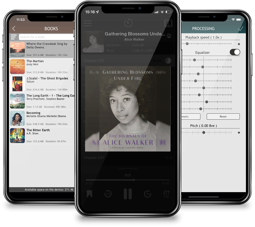 Audiobook Gathering Blossoms Under Fire: The Journals of Alice Walker, 1965–2000 by Alice Walker