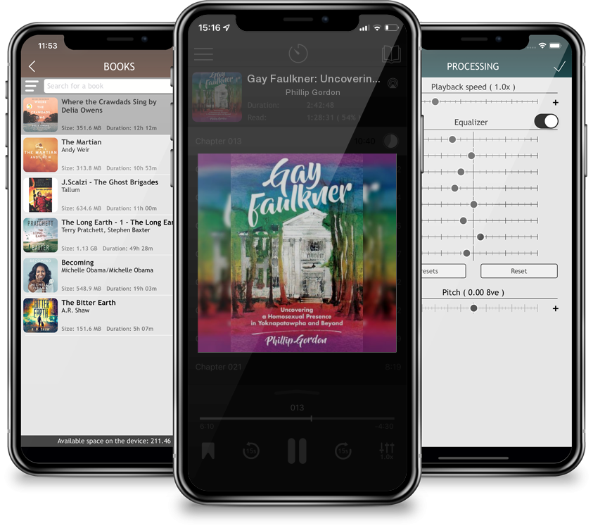 Audiobook Gay Faulkner: Uncovering a Homosexual Presence in Yoknapatawpha and Beyond by Phillip Gordon