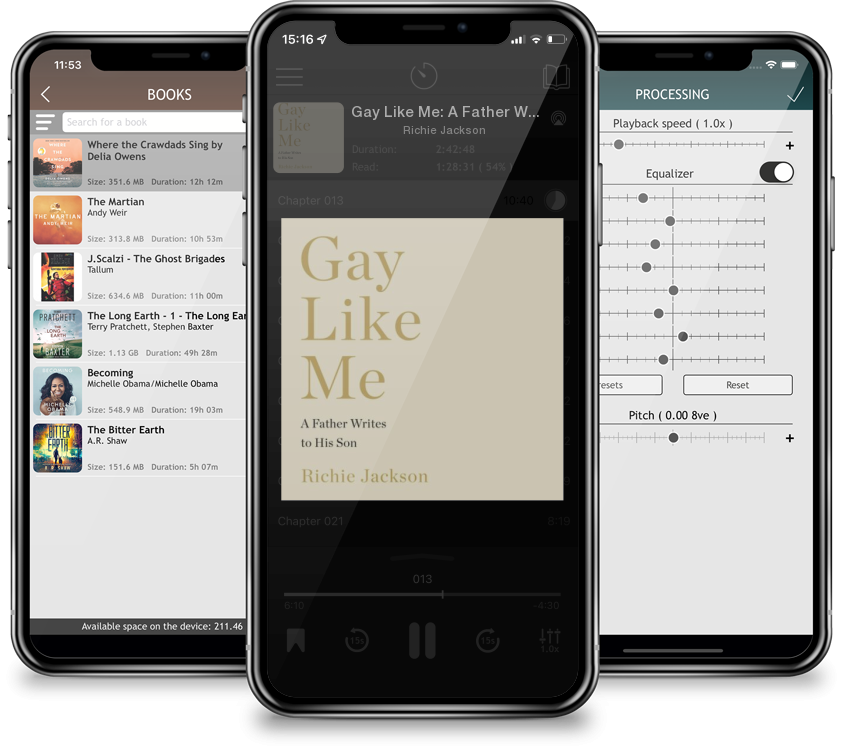 Listen Gay Like Me: A Father Writes to His Son (Compact Disc) by Richie Jackson in MP3 Audiobook Player for free