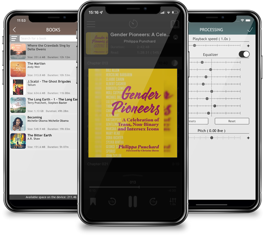Audiobook Gender Pioneers: A Celebration of Transgender, Non-Binary and Intersex Icons by Philippa Punchard