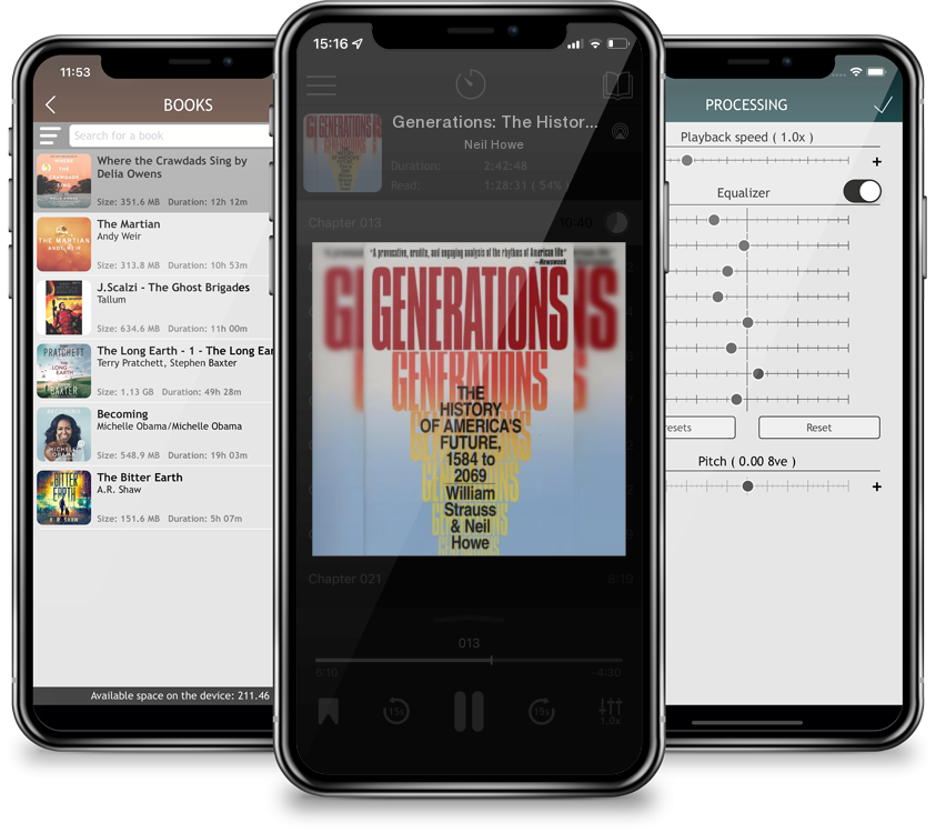 Audiobook Generations: The History of America\'s Future, 1584 to 2069 by Neil Howe