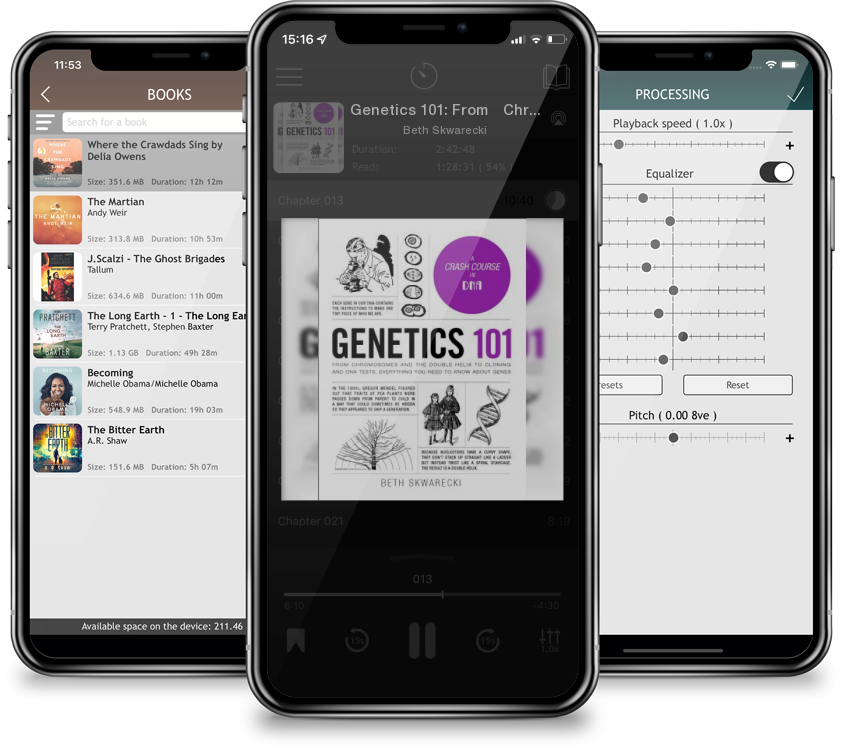 Listen Genetics 101: From Chromosomes and the Double Helix to Cloning and DNA Tests, Everything You Need to Know about Genes (Adams 101) by Beth Skwarecki in MP3 Audiobook Player for free