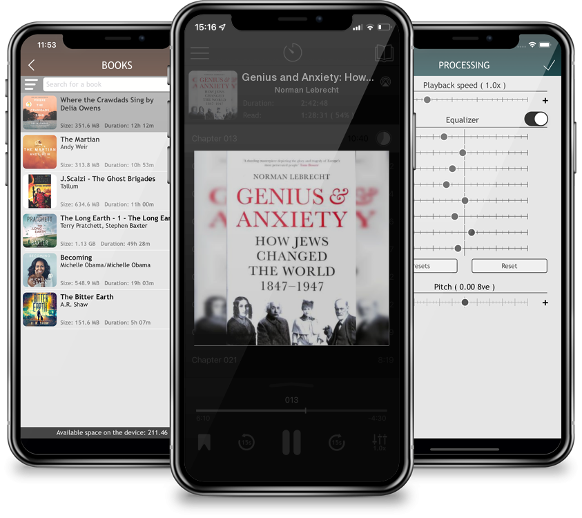 Audiobook Genius and Anxiety: How Jews Changed the World, 1847a 1947 by Norman Lebrecht