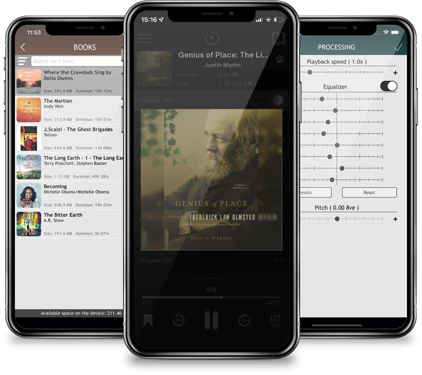 Audiobook Genius of Place: The Life of Frederick Law Olmsted (A Merloyd Lawrence Book) by Justin Martin
