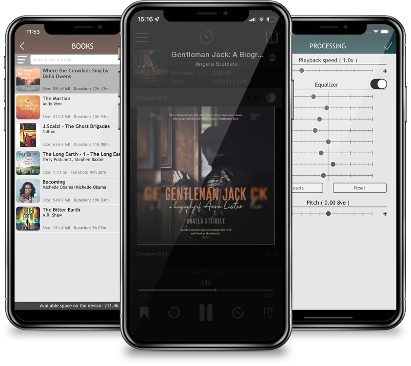 Listen Gentleman Jack: A Biography of Anne Lister, Regency Landowner, Seducer and Secret Diarist by Angela Steidele in MP3 Audiobook Player for free
