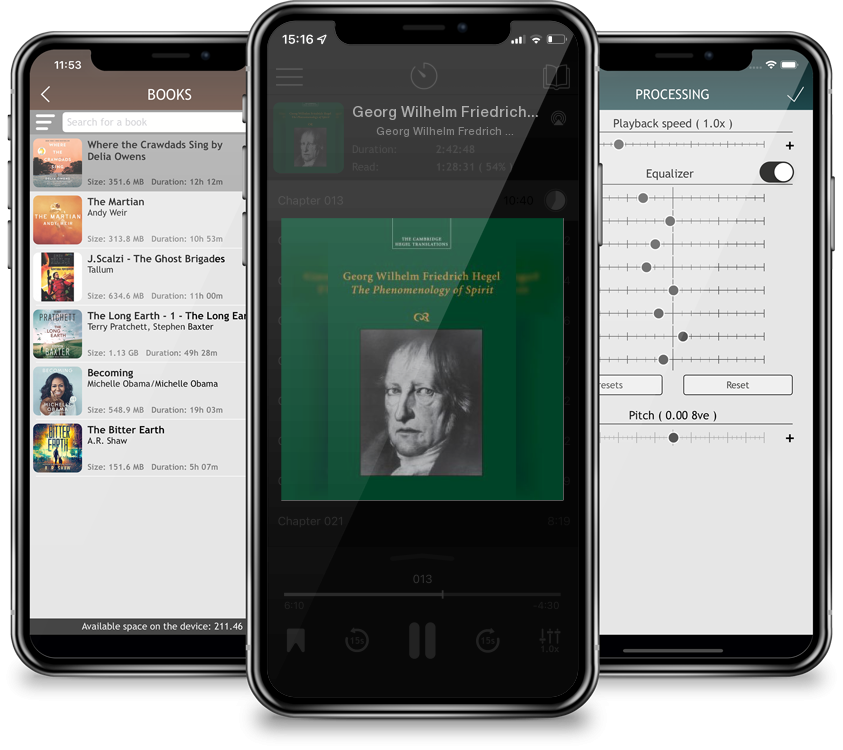 Listen Georg Wilhelm Friedrich Hegel: The Phenomenology of Spirit (Cambridge Hegel Translations) by Georg Wilhelm Fredrich Hegel in MP3 Audiobook Player for free