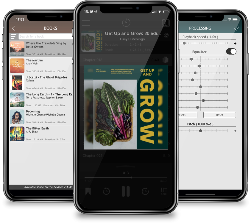 Audiobook Get Up and Grow: 20 edible gardening projects for both indoors and outdoors, from She Grows Veg by Lucy Hutchings