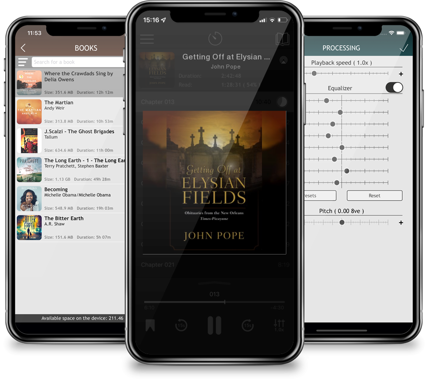 Audiobook Getting Off at Elysian Fields: Obituaries from the New Orleans Times-Picayune by John Pope