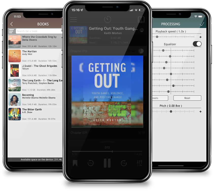 Audiobook Getting Out: Youth Gangs, Violence, and Positive Change by Keith Morton