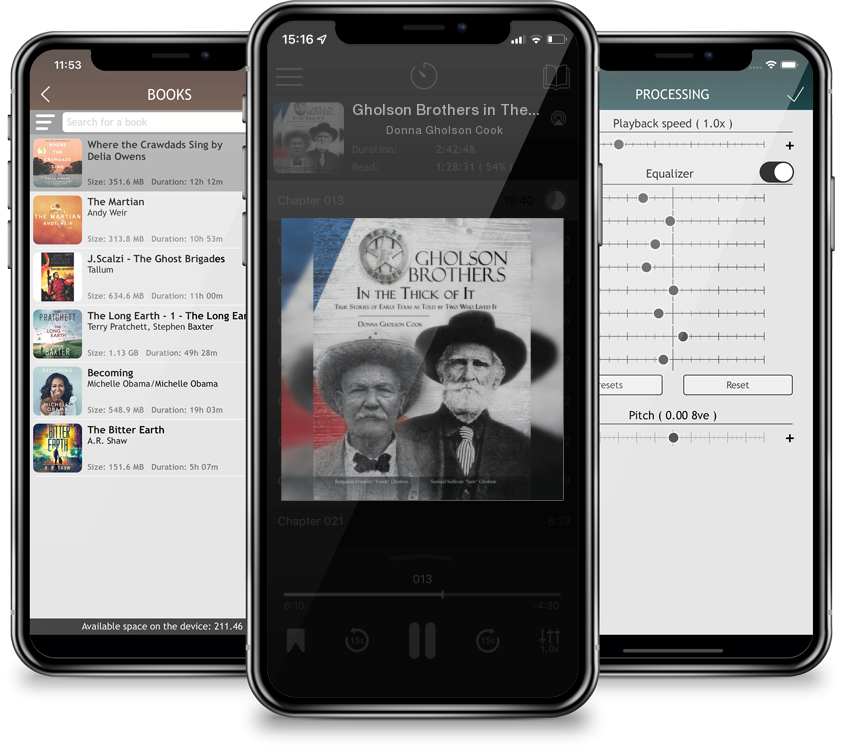 Audiobook Gholson Brothers in The Thick of It: True Stories of Early Texas as Told by Two Who Lived It by Donna Gholson Cook