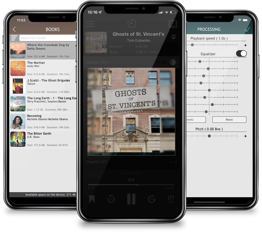 Audiobook Ghosts of St. Vincent\'s by Tom Eubanks
