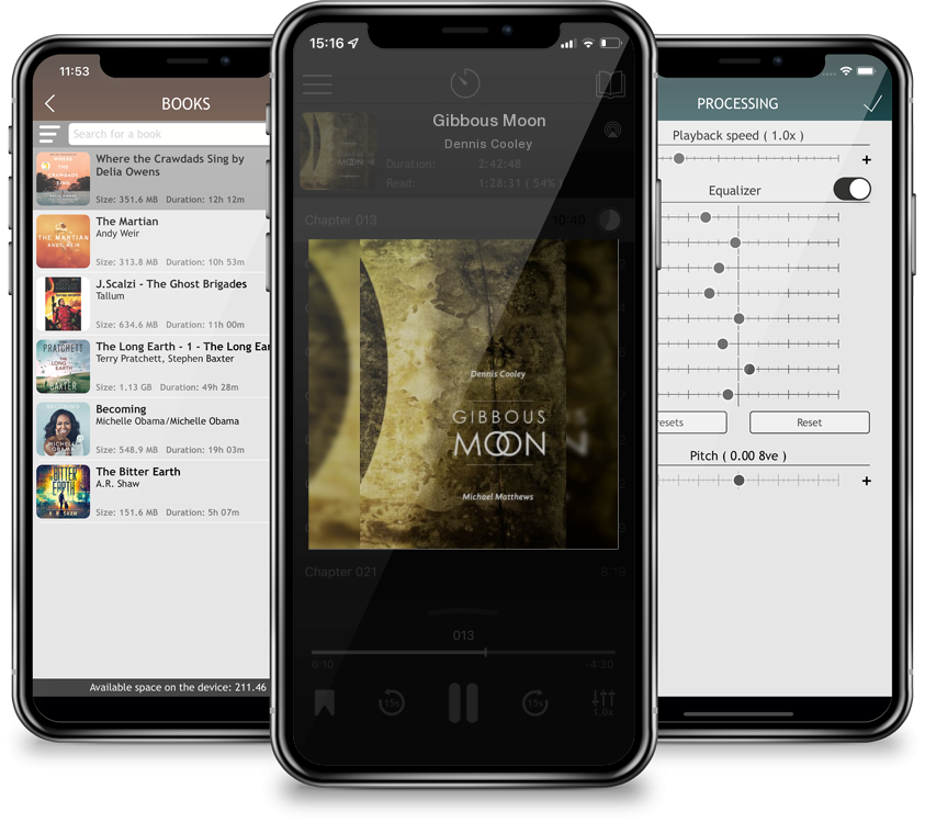 Audiobook Gibbous Moon by Dennis Cooley