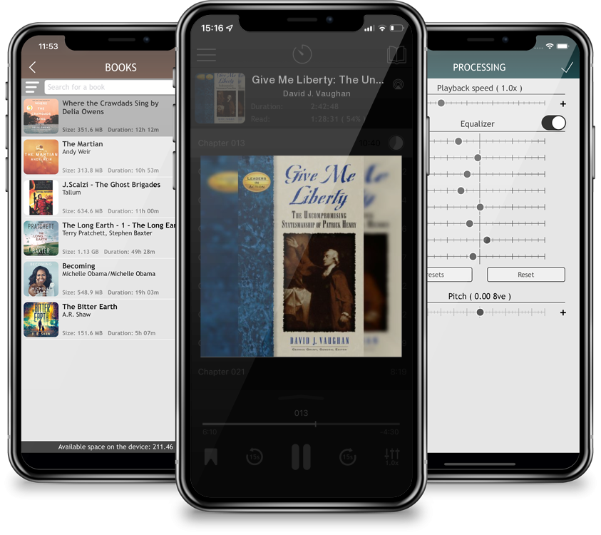 Audiobook Give Me Liberty: The Uncompromising Statesmanship of Patrick Henry (Leaders in Action) by David J. Vaughan