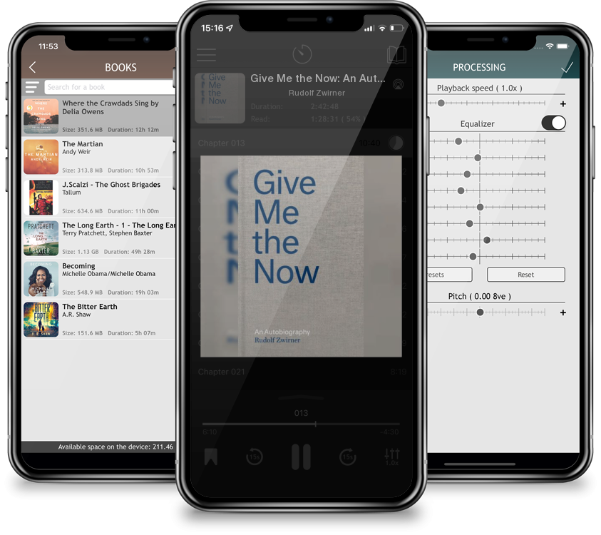 Audiobook Give Me the Now: An Autobiography by Rudolf Zwirner
