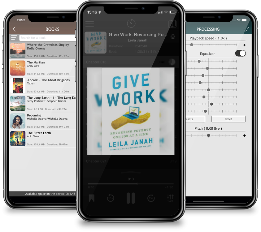 Audiobook Give Work: Reversing Poverty One Job at a Time by Leila Janah