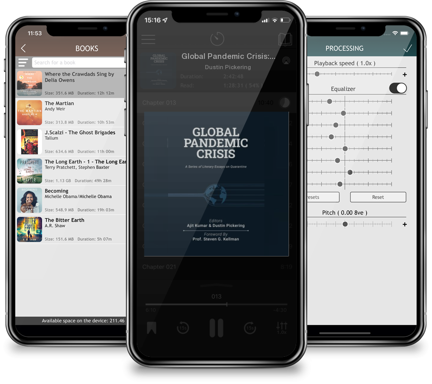 Audiobook Global Pandemic Crisis: a series of literary essays on quarantine by Dustin Pickering