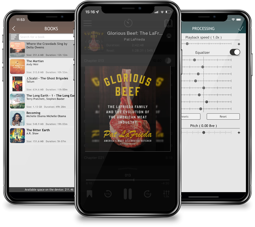 Audiobook Glorious Beef: The LaFrieda Family and the Evolution of the American Meat Industry by Pat LaFrieda